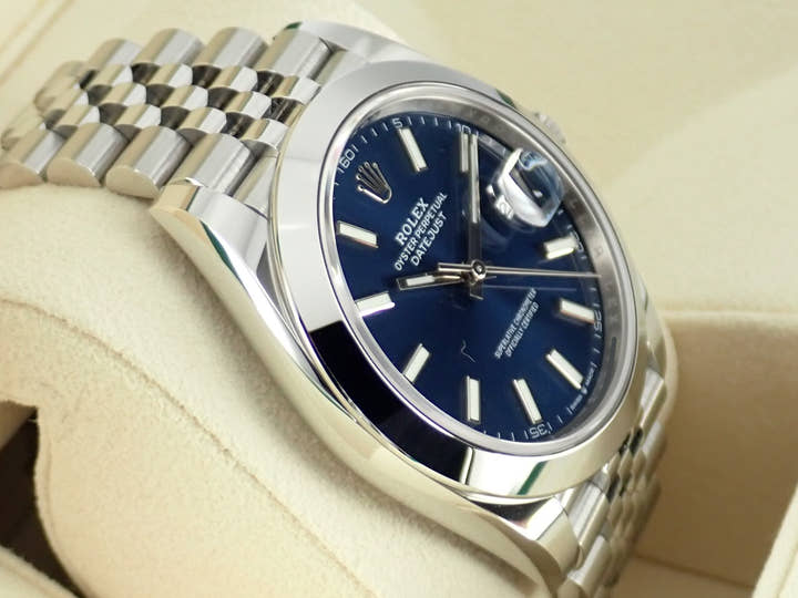 ロレックス デイトジャスト Ref.126300 ブルー文字盤 未使用 datejust-163 ジュビリーブレスレット