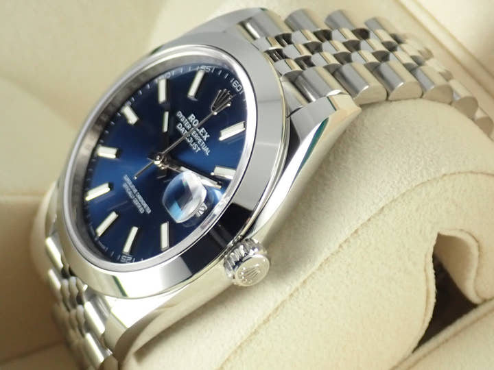 ロレックス デイトジャスト Ref.126300 ブルー文字盤 未使用 datejust-163 ジュビリーブレスレット