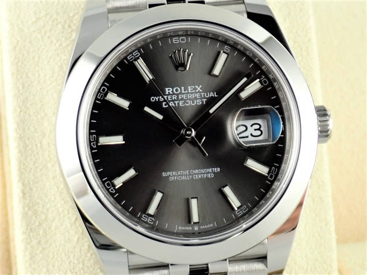 Rolex Datejust Ref. 126300 Dark Rhodium Dial, Unused, with Jubilee Bracelet (datejust-164)
