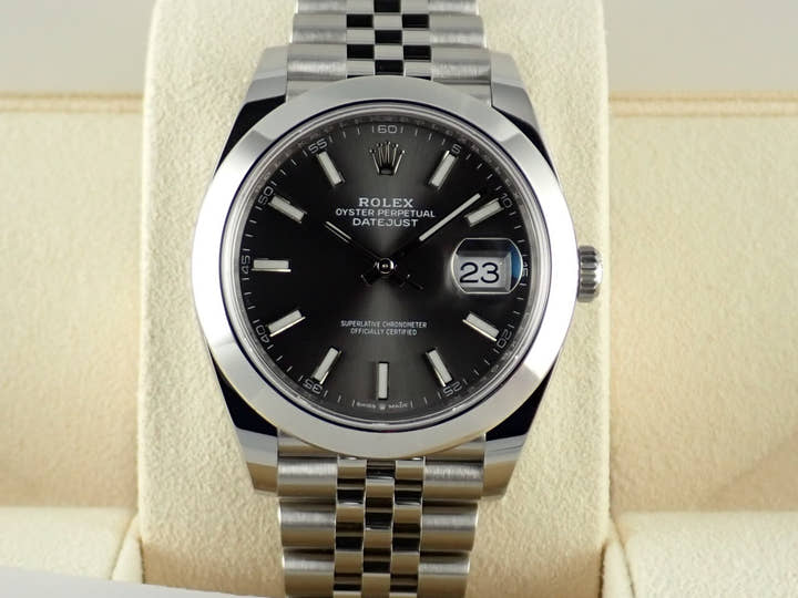 Rolex Datejust Ref. 126300 Dark Rhodium Dial, Unused, with Jubilee Bracelet (datejust-164)