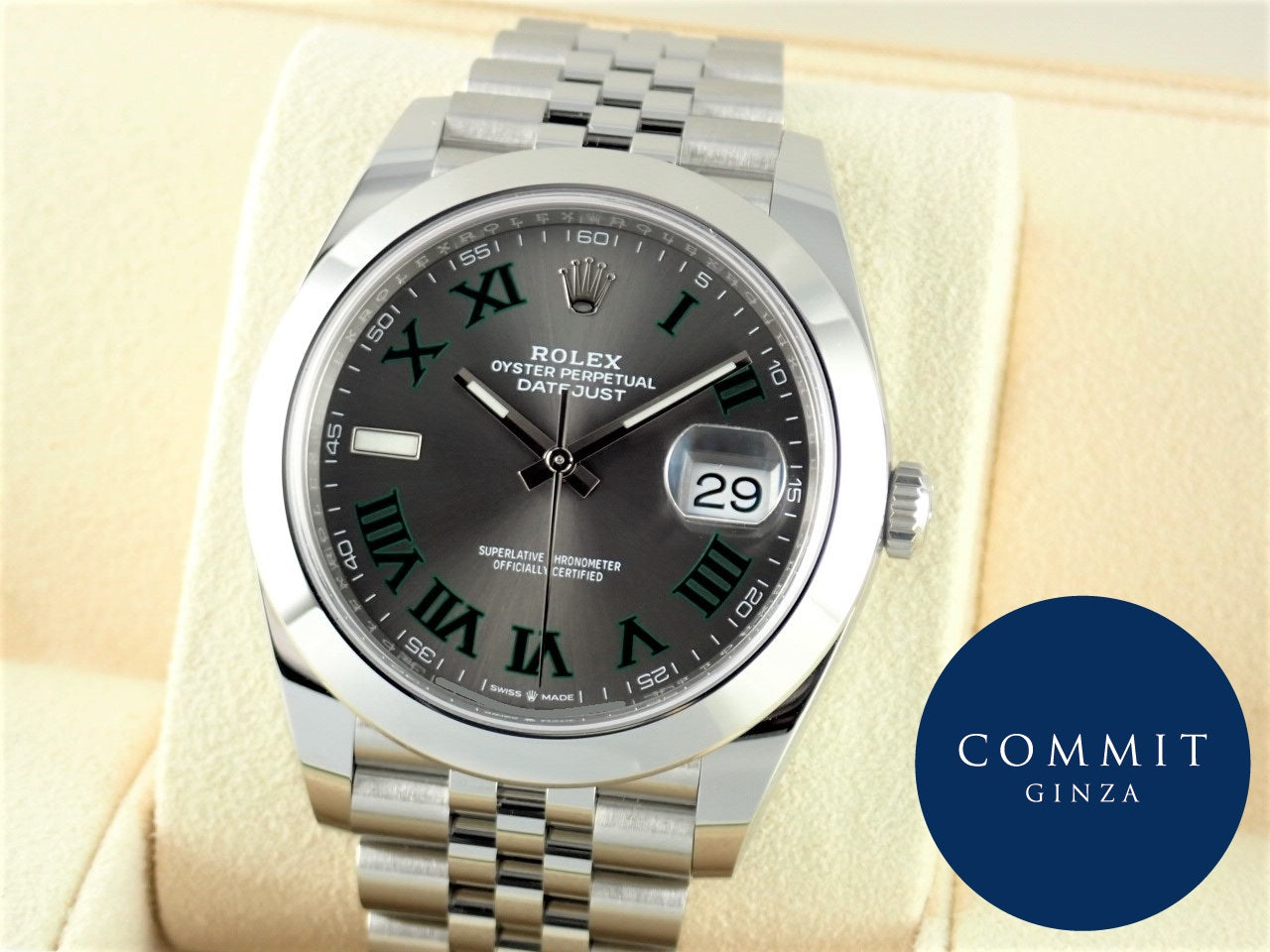 Rolex Datejust 41 Wimbledon dial [Excellent condition] [New warranty, box, etc.]