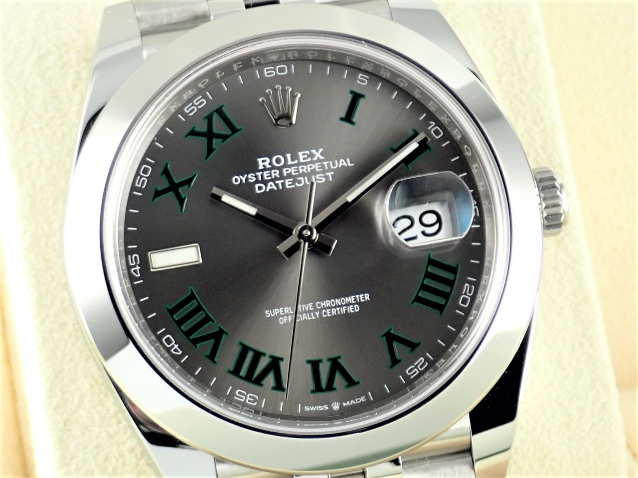 Rolex Datejust 41 Wimbledon dial [Excellent condition] [New warranty, box, etc.]