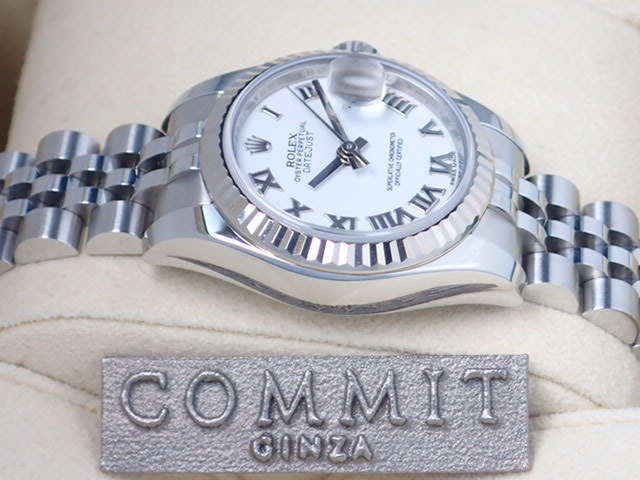 Rolex Datejust White Roman Ladies Ref.179174