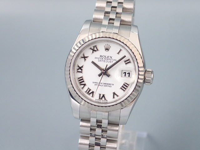 Rolex Datejust White Roman Ladies Ref.179174