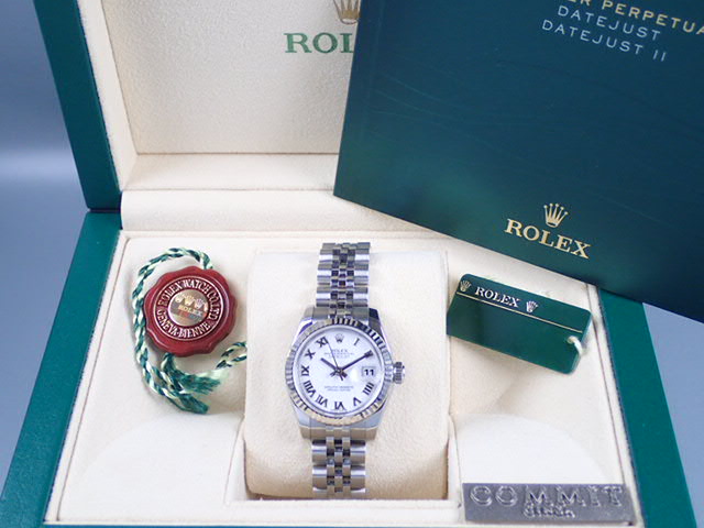 Rolex Datejust White Roman Ladies Ref.179174