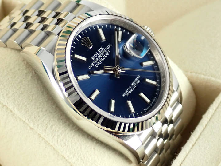 ロレックス デイトジャスト36 Ref.126234 ブルーバー文字盤 未使用 datejust-170 ジュビリーブレスレット