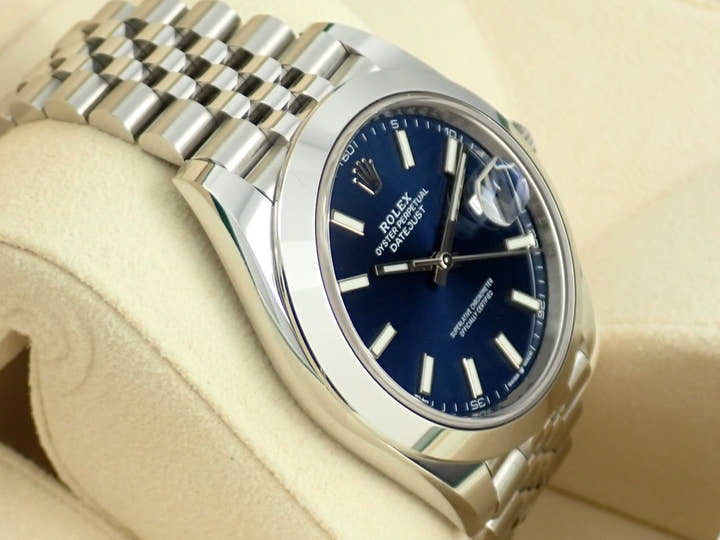 ロレックス デイトジャスト Ref.126300 ブルー文字盤 中古 datejust-175 ジュビリーブレスレット
