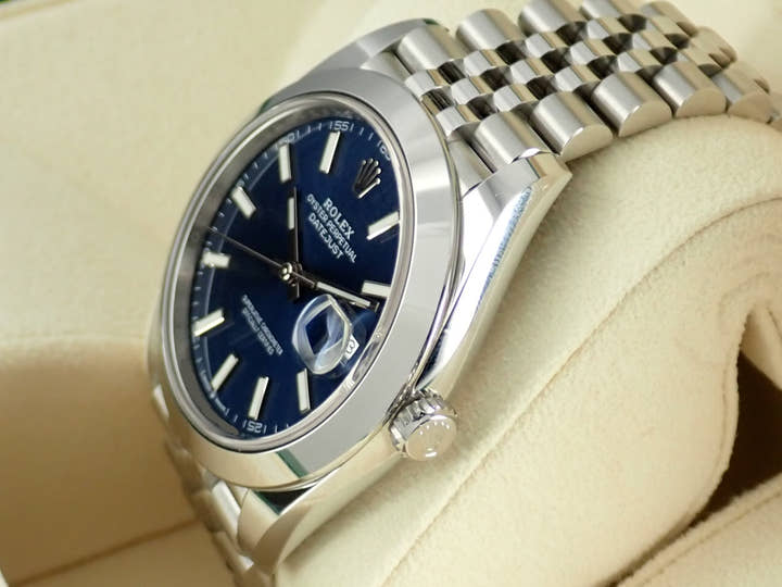 ロレックス デイトジャスト Ref.126300 ブルー文字盤 中古 datejust-175 ジュビリーブレスレット