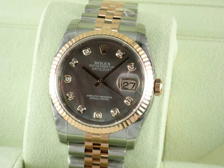 ロレックス デイトジャスト Ref.116231NG シェル文字盤 中古 datejust-176 ジュビリーブレスレット