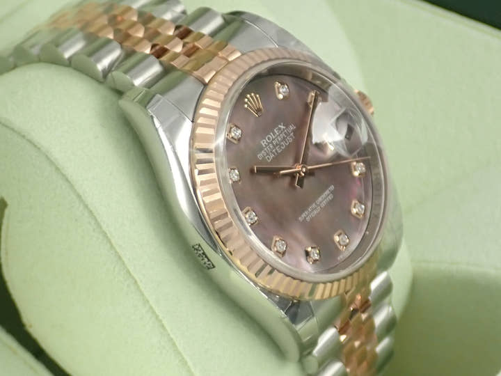 ロレックス デイトジャスト Ref.116231NG シェル文字盤 中古 datejust-176 ジュビリーブレスレット