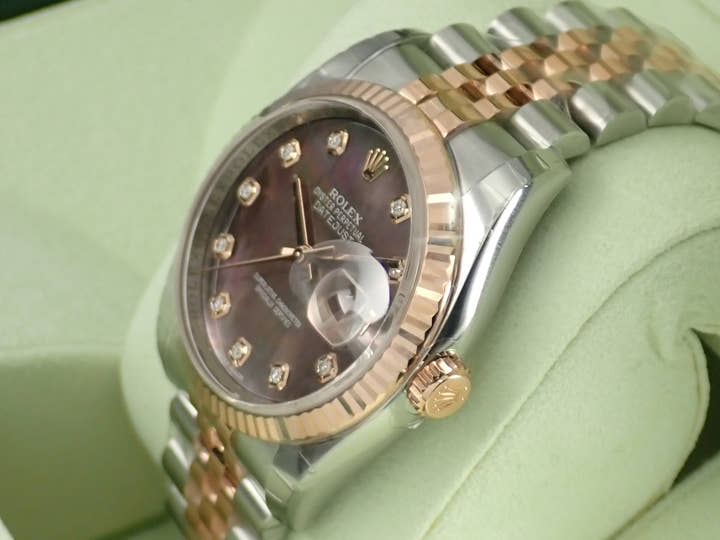 ロレックス デイトジャスト Ref.116231NG シェル文字盤 中古 datejust-176 ジュビリーブレスレット