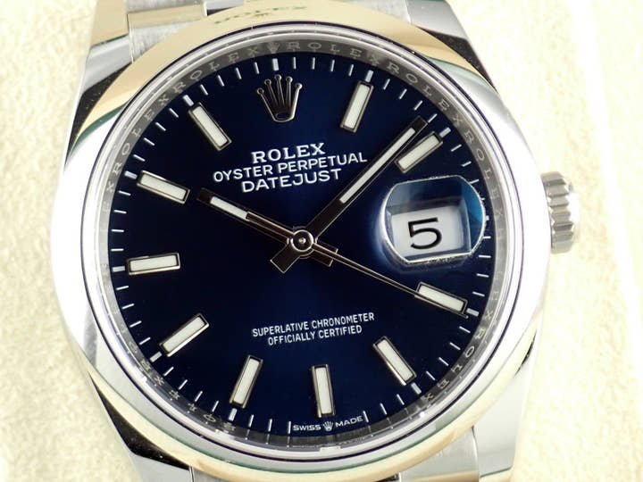 ロレックス デイトジャスト Ref.126200 ブルー文字盤 中古 datejust-178 ジュビリーブレスレット