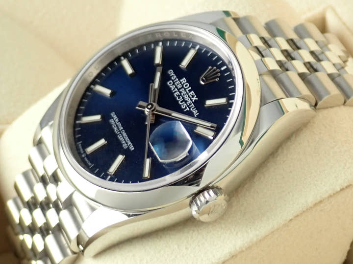 ロレックス デイトジャスト Ref.126200 ブルー文字盤 中古 datejust-178 ジュビリーブレスレット