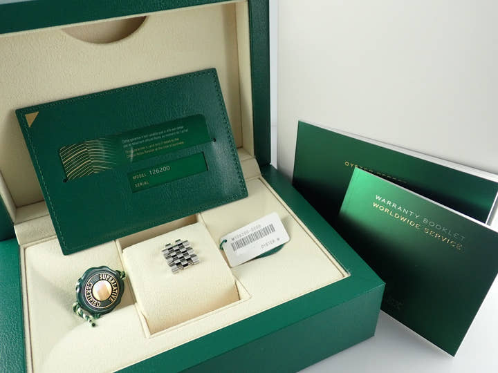 ロレックス デイトジャスト Ref.126200 ブルー文字盤 中古 datejust-178 ジュビリーブレスレット