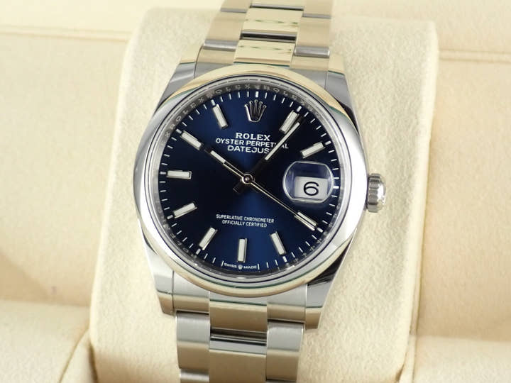 ロレックス デイトジャスト Ref.126200 ブルー文字盤 中古 datejust-179