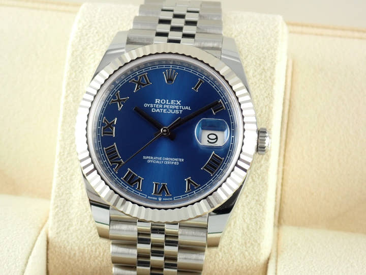 ロレックス デイトジャスト Ref.126334 ブルーローマン文字盤 中古 datejust-181 ジュビリーブレスレット
