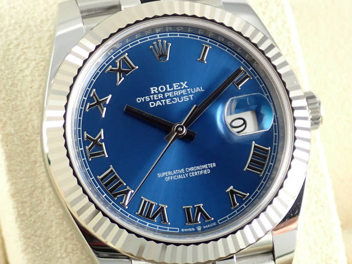 ロレックス デイトジャスト Ref.126334 ブルーローマン文字盤 中古 datejust-181 ジュビリーブレスレット