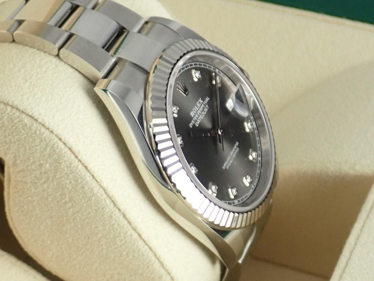 Rolex Datejust Slate Grey Dial 10P Diamonds [Unused] &lt;Warranty, Box, Other&gt;