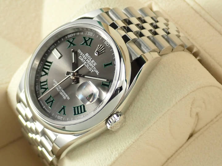 ロレックス デイトジャスト36 Ref.126200 ステンレススチール スレート文字盤 ジュビリーブレスレット