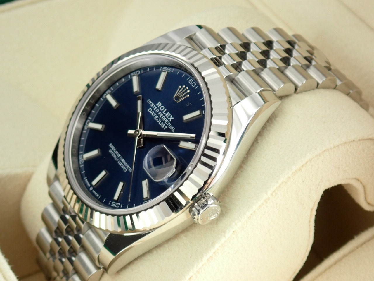 Rolex Datejust Blue Bar Dial [Excellent Condition] &lt;New Warranty Card, Box, etc.&gt;