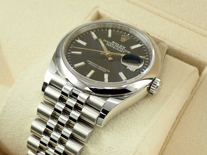 ロレックス デイトジャスト36 Ref.126200 ステンレススチール ブライトブルー文字盤 ジュビリーブレスレット