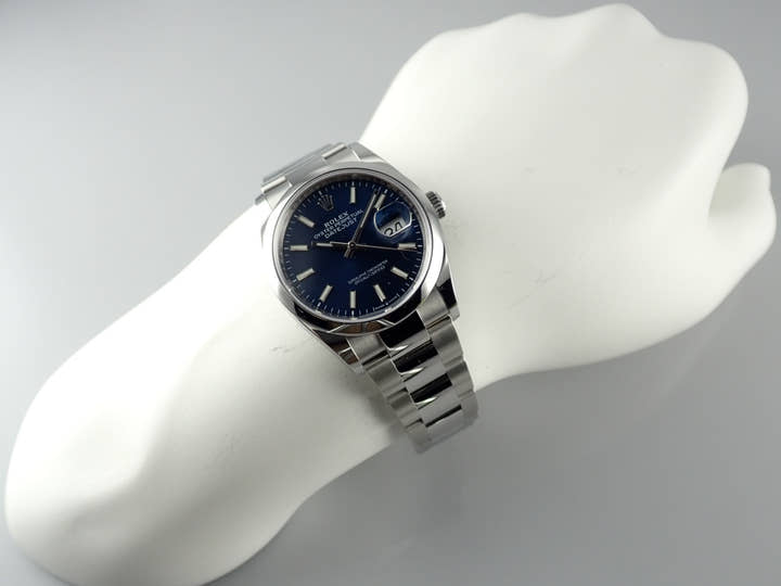 ロレックス デイトジャスト Ref.126200 ブルー文字盤 美品 datejust-191