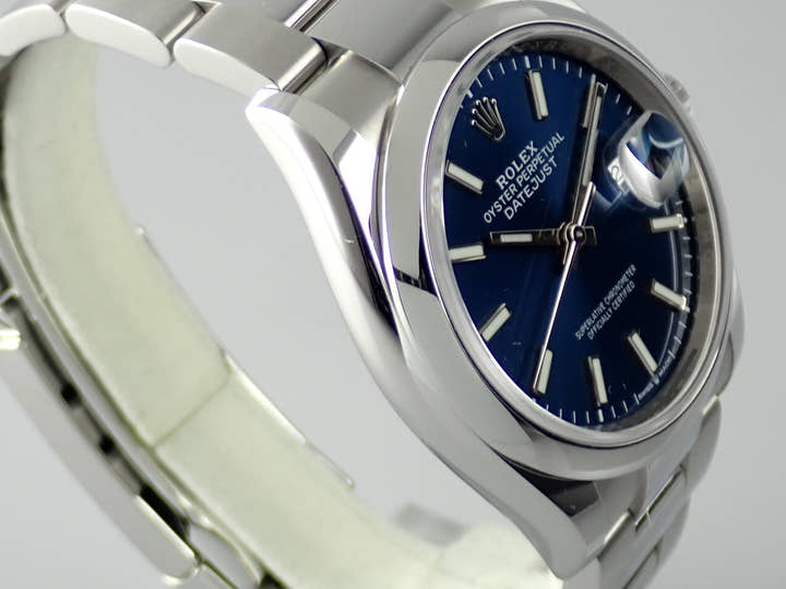 ロレックス デイトジャスト Ref.126200 ブルー文字盤 美品 datejust-191