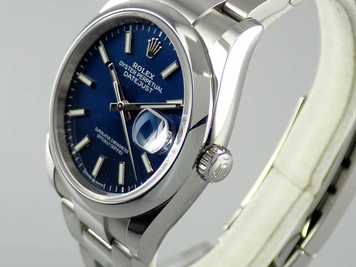 ロレックス デイトジャスト Ref.126200 ブルー文字盤 美品 datejust-191