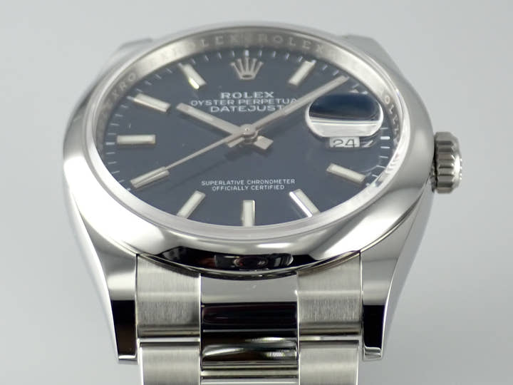 ロレックス デイトジャスト Ref.126200 ブルー文字盤 美品 datejust-191