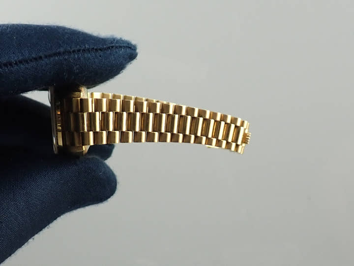 ロレックス デイトジャスト26 Ref.79138G イエローゴールド シャンパンゴールドx10Pダイヤ文字盤 プレジデントブレスレット