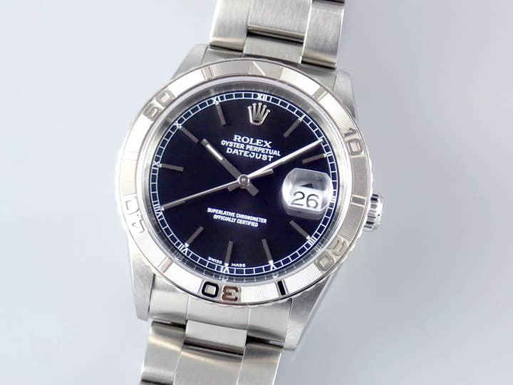 ロレックス デイトジャスト Ref.16264 ブラック文字盤 中古 datejust-192