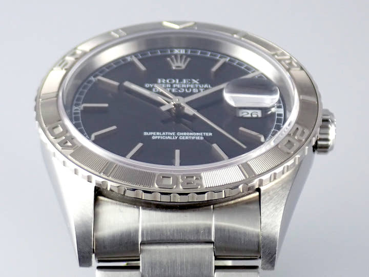 ロレックス デイトジャスト Ref.16264 ブラック文字盤 中古 datejust-192