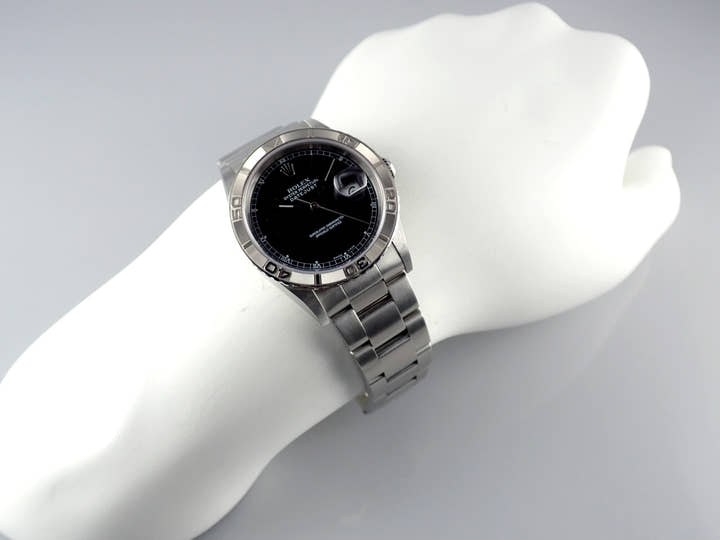 ロレックス デイトジャスト Ref.16264 ブラック文字盤 中古 datejust-192