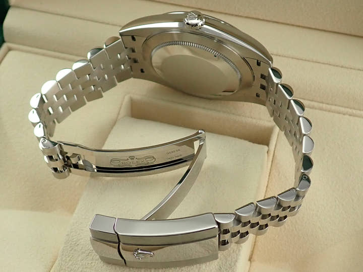 ロレックス デイトジャスト41 Ref.126300 ステンレススチール スレートローマン文字盤 ジュビリーブレスレット 極美品 H31YX12J