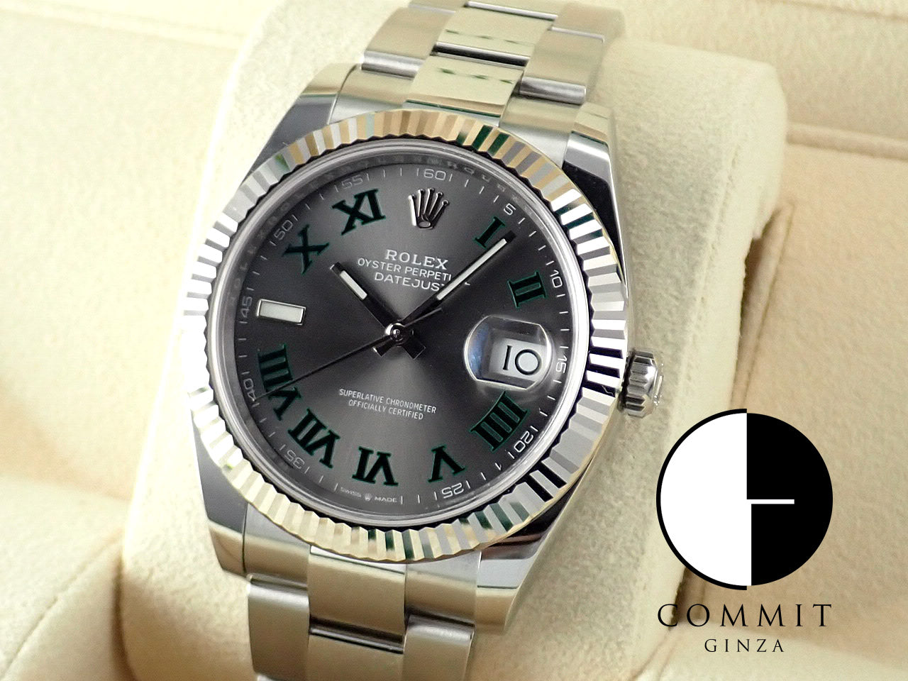 Rolex Datejust 41 Slate Grey Green Roman Dial [Excellent Condition] &lt;Warranty, Box, etc.&gt;