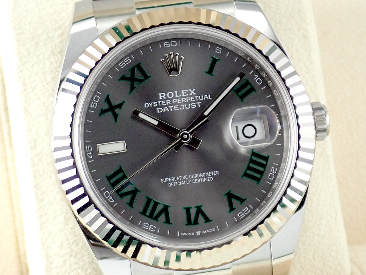 Rolex Datejust 41 Slate Grey Green Roman Dial [Excellent Condition] &lt;Warranty, Box, etc.&gt;