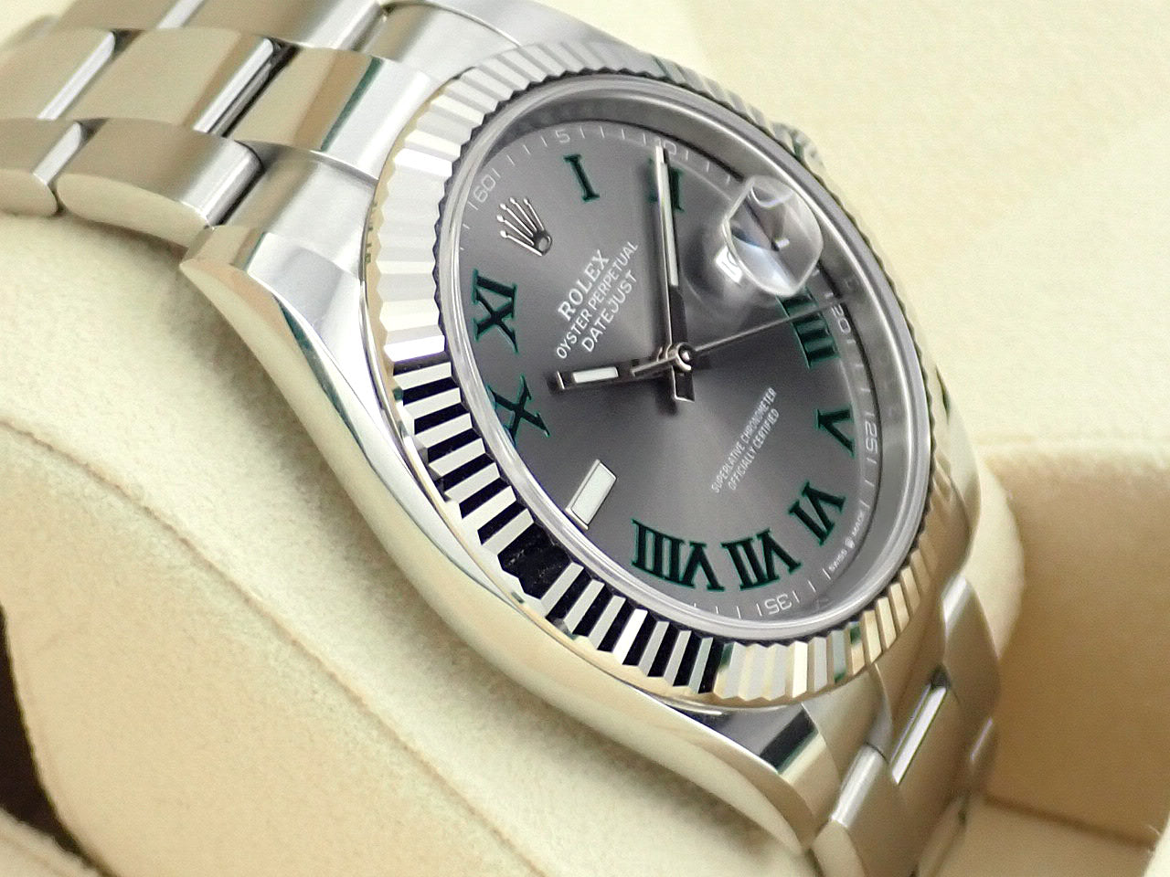 Rolex Datejust 41 Slate Grey Green Roman Dial [Excellent Condition] &lt;Warranty, Box, etc.&gt;