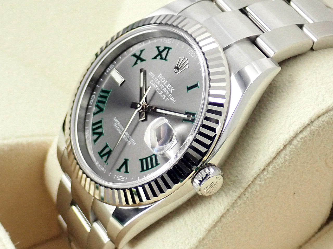 Rolex Datejust 41 Slate Grey Green Roman Dial [Excellent Condition] &lt;Warranty, Box, etc.&gt;