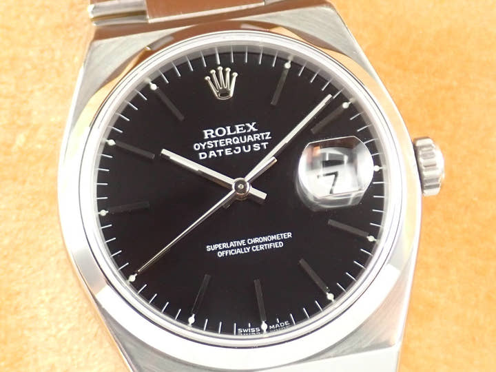ロレックス デイトジャスト Ref.17000 ブラック文字盤 中古 datejust-195