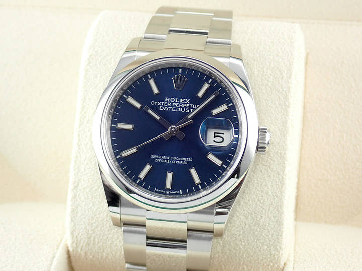 ロレックス デイトジャスト Ref.126200 ブルーバー文字盤 未使用 datejust-199