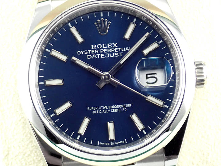 ロレックス デイトジャスト Ref.126200 ブルーバー文字盤 未使用 datejust-199