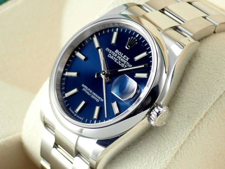 ロレックス デイトジャスト Ref.126200 ブルーバー文字盤 未使用 datejust-199