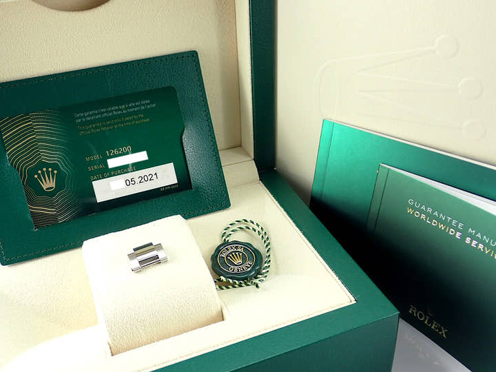 ロレックス デイトジャスト Ref.126200 ブルーバー文字盤 未使用 datejust-199