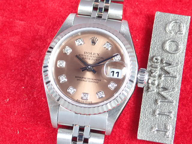ロレックス デイトジャスト Ref.79174G ピンク文字盤 中古 datejust-20 ジュビリーブレスレット