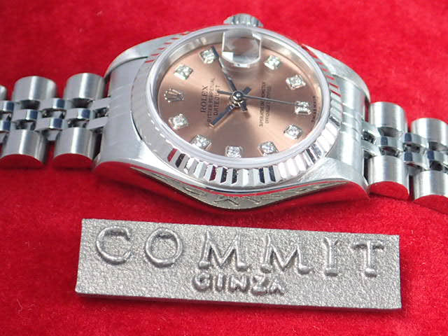 ロレックス デイトジャスト Ref.79174G ピンク文字盤 中古 datejust-20 ジュビリーブレスレット