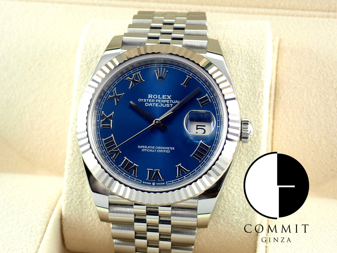 Rolex Datejust 41 Blue Roman Dial Ref.126334