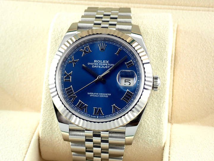 ロレックス デイトジャスト Ref.126334 ブルーローマン文字盤 中古 datejust-200 ジュビリーブレスレット