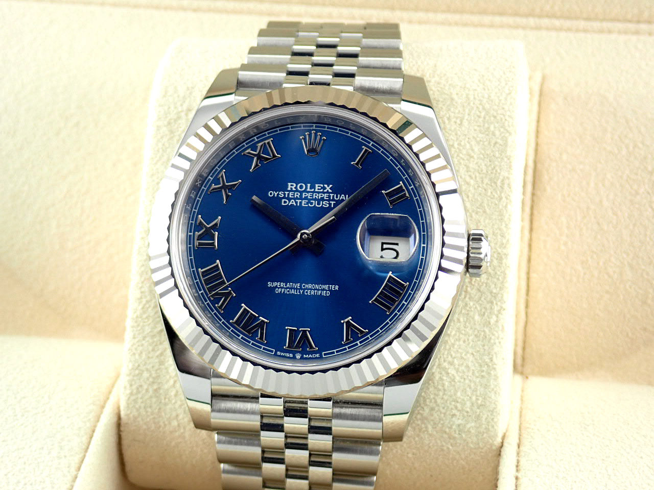 Rolex Datejust 41 Blue Roman Dial Ref.126334