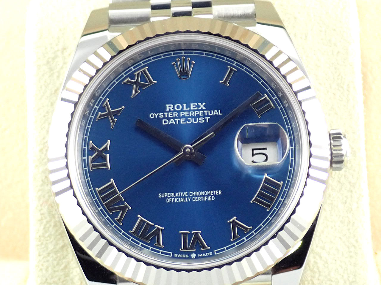 Rolex Datejust 41 Blue Roman Dial Ref.126334