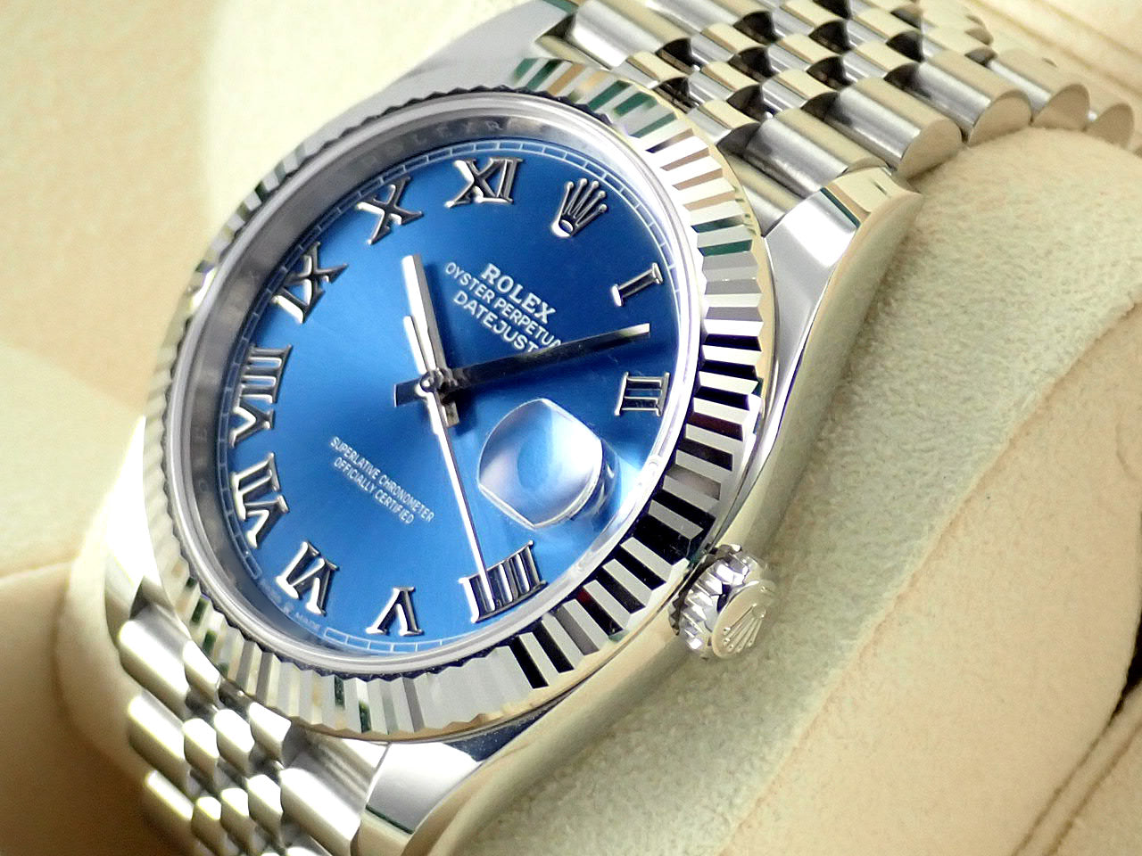 Rolex Datejust 41 Blue Roman Dial Ref.126334